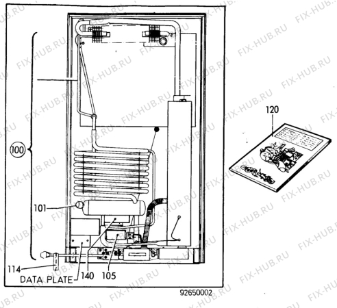 Взрыв-схема комплектующей Electrolux RM2401 - Схема узла C20 Cold, User manual E